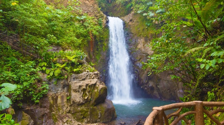 Les jardins de cascades de La Paz