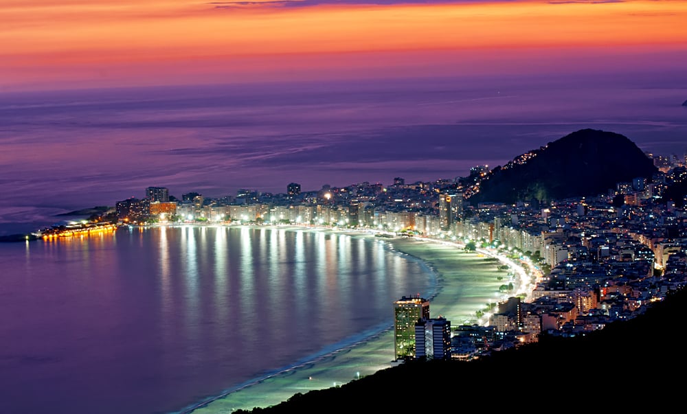 Quartier animé de Rio de Janeiro