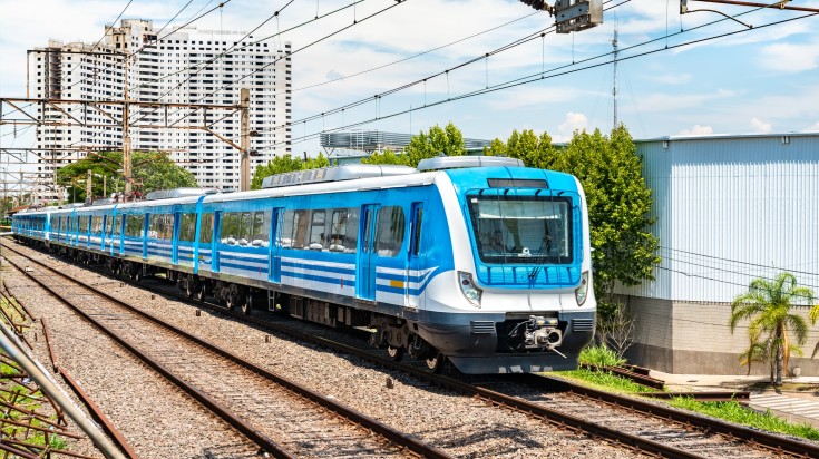 Train au départ de Buenos Aires