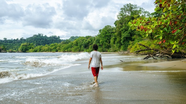 Plage du Pacifique au Costa Rica