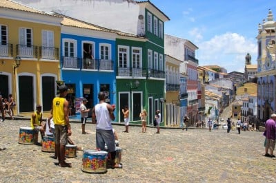 Maisons coloniales colorées de Salvador de Bahia