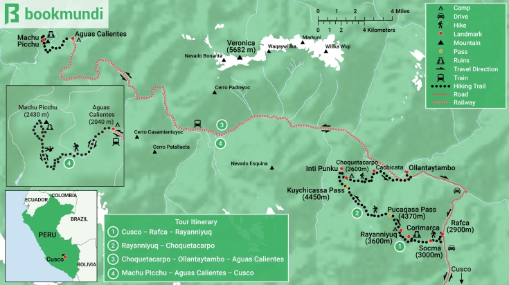 Le chemin des carrières (Cachicata) vers le Machu Picchu : Les feux de la rampe