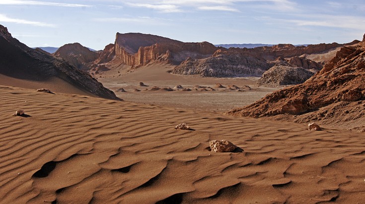 Paysage chilien en mars, au début de l’automne