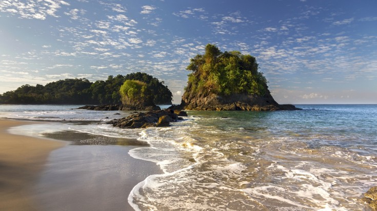 Paysage du Costa Rica en août, en saison des pluies
