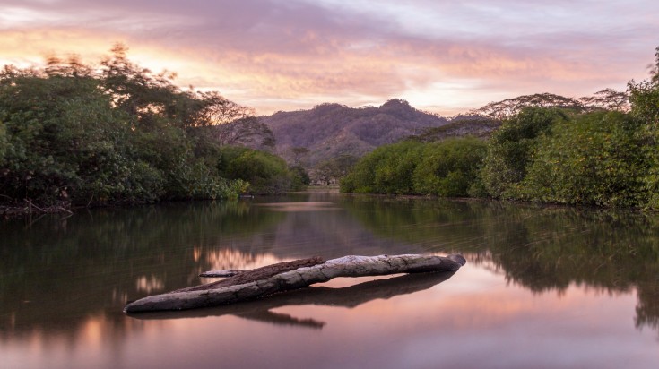 Plage du Costa Rica en février, en pleine saison sèche
