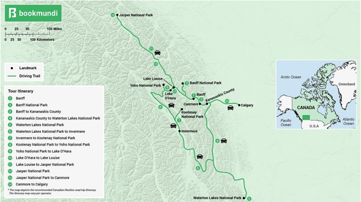 Lac glaciaire dans les Rocheuses canadiennes