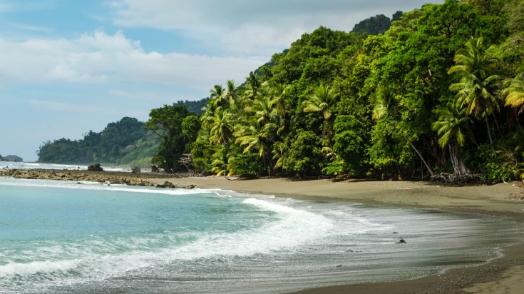 Plage déserte de Carate sur la péninsule d’Osa