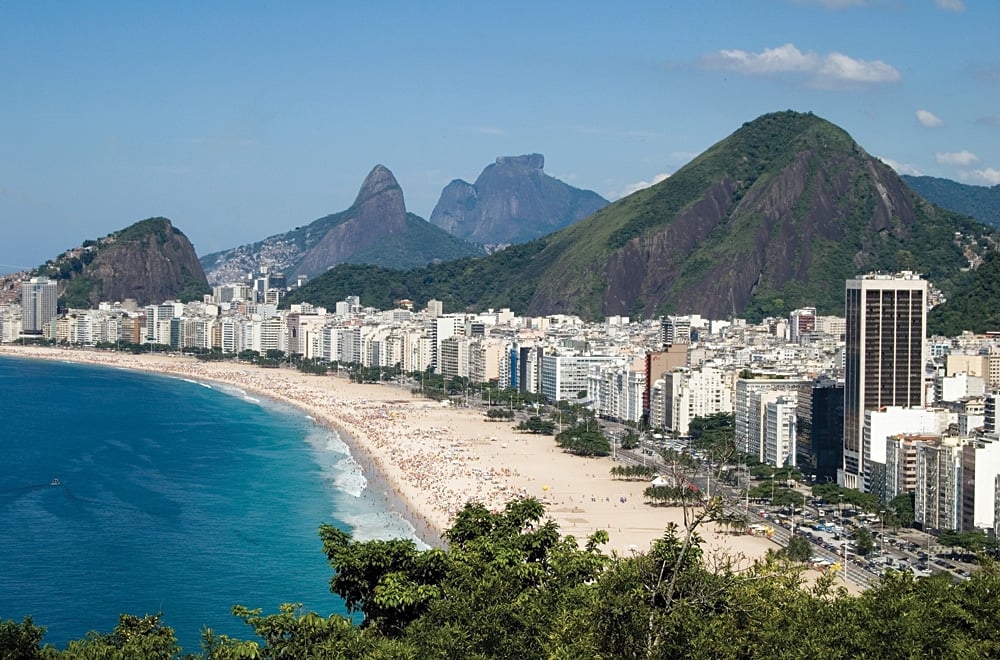 Vue de Rio de Janeiro et du Pain de Sucre au Brésil