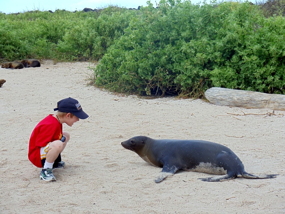 Famille en voyage éducatif en Amérique latine